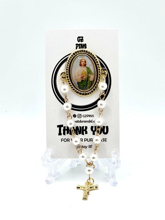 San Judas Rosario Pin