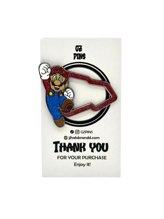 Mario New Era Frame Pin