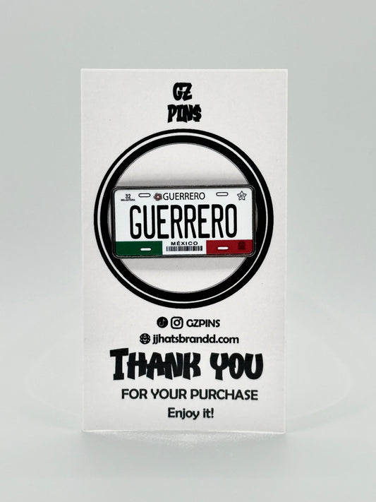 Placas Guerrero pin