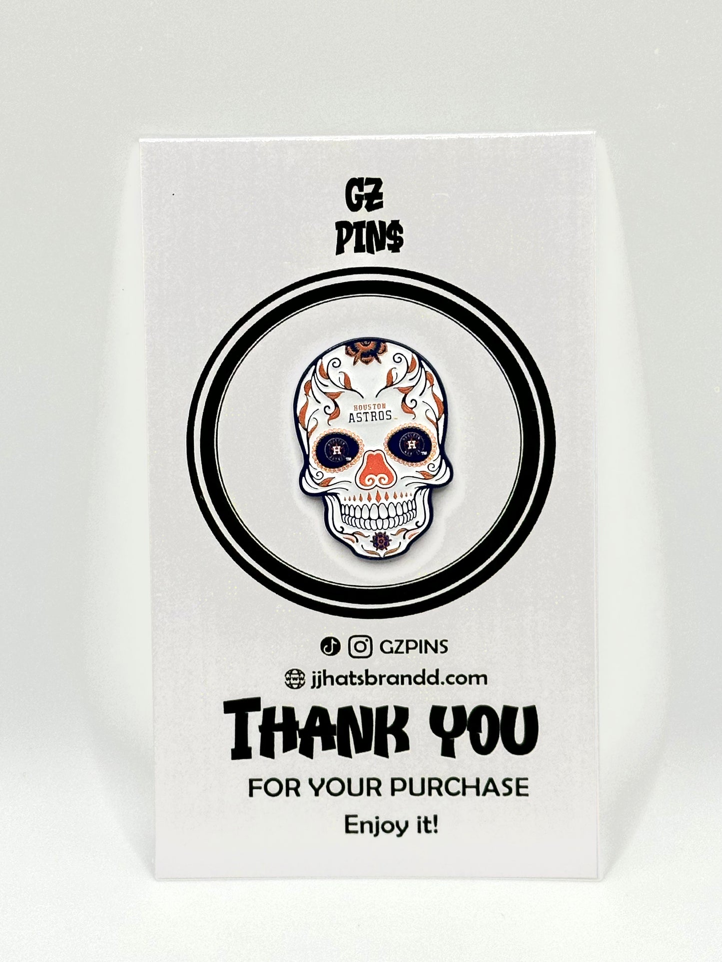 Calavera Astros pin