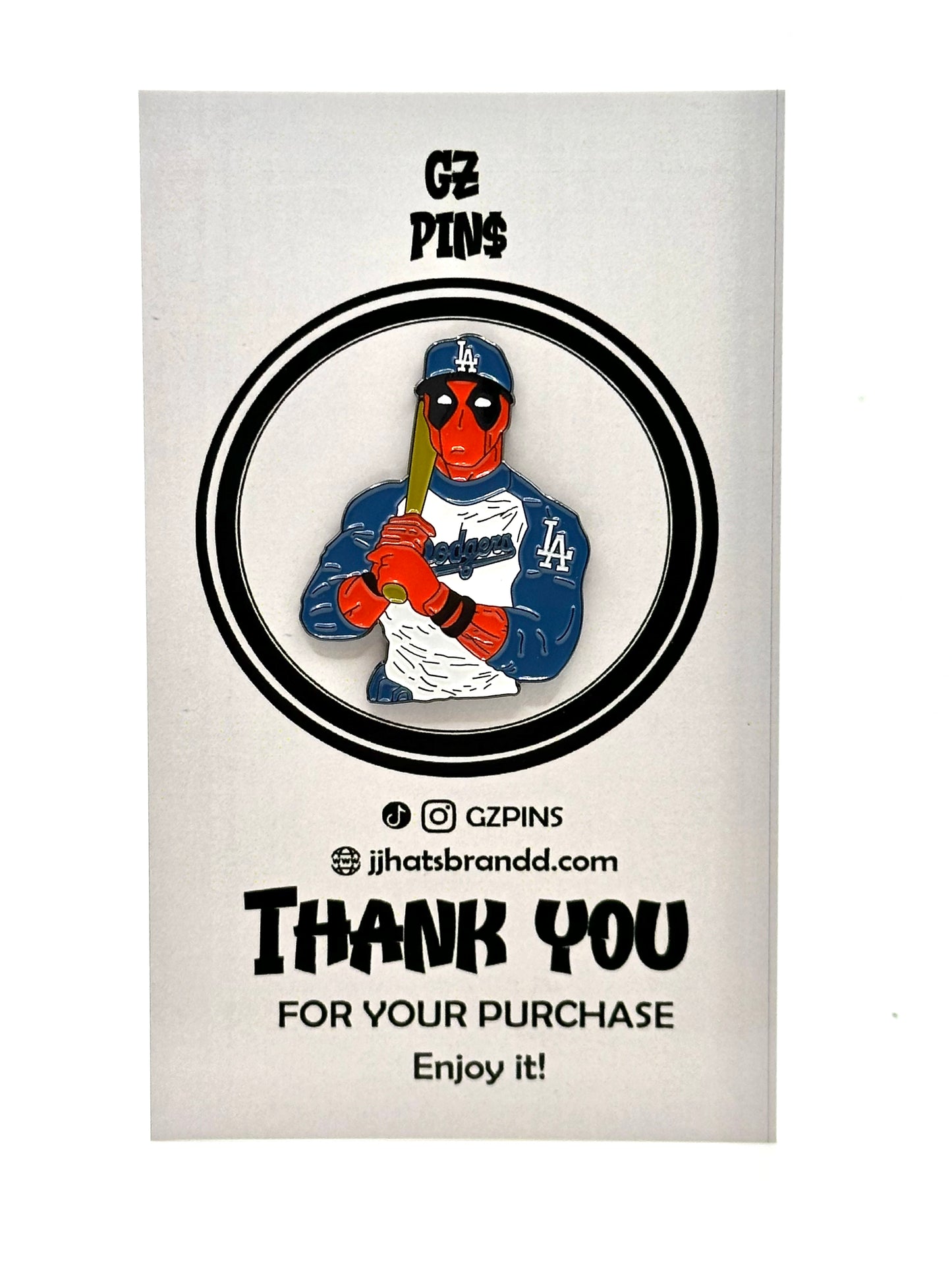 Deadpool Dodgers pin